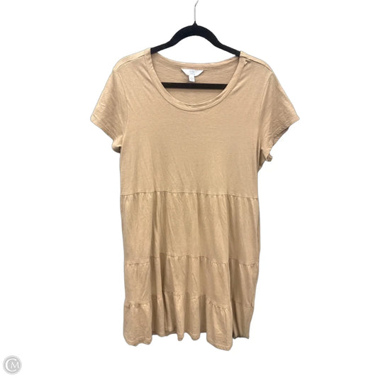 Dress Casual Midi By Time And Tru In Brown, Size: L