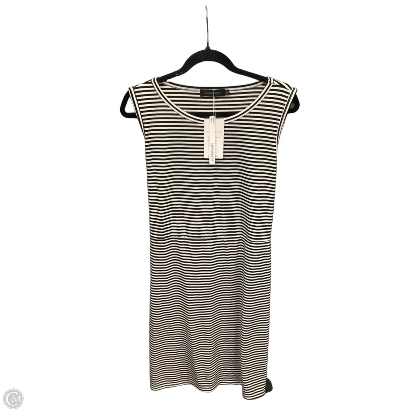 Dress Casual Midi By Merokeety In Striped Pattern, Size: Xl