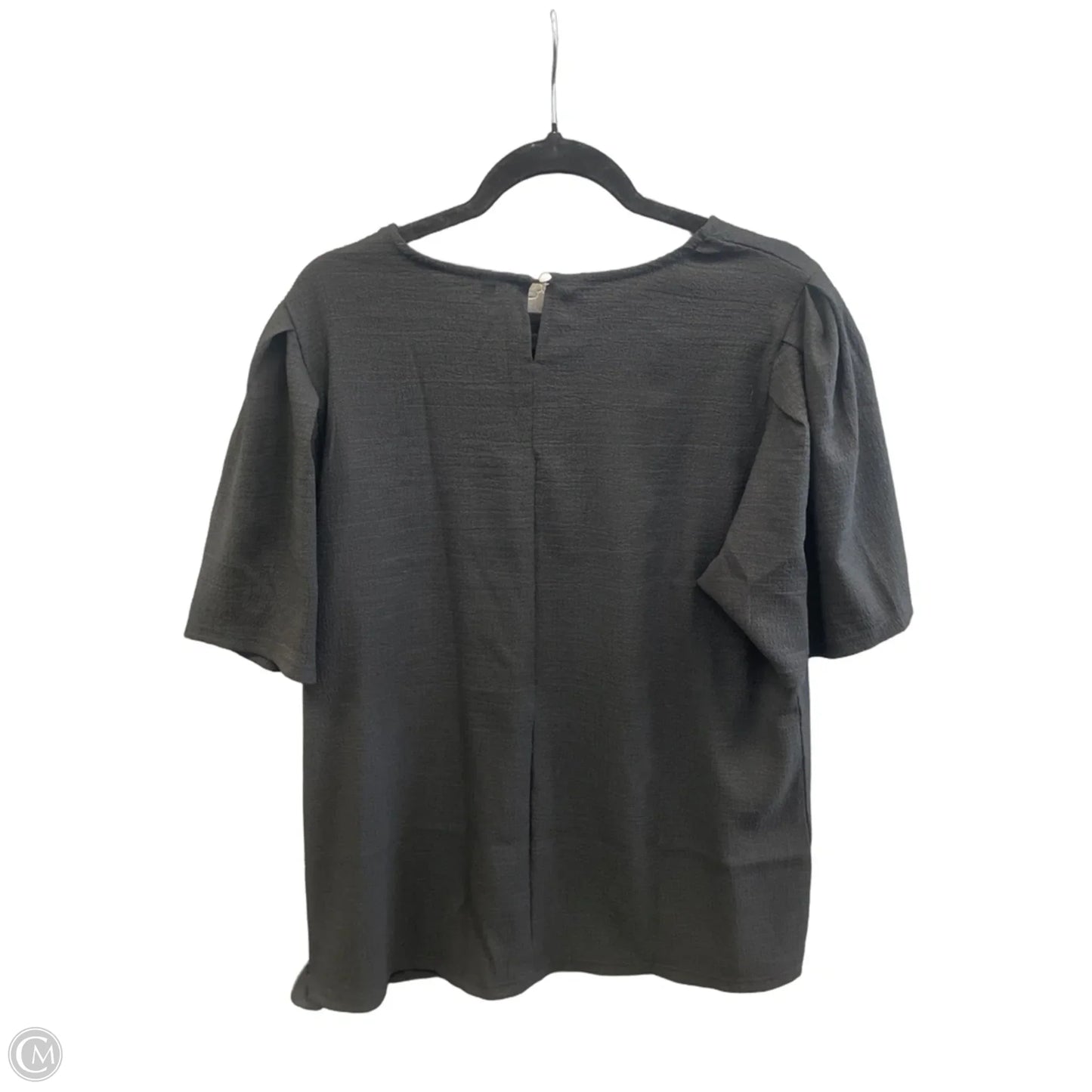 Top Short Sleeve By Clothes Mentor In Black, Size: 2x
