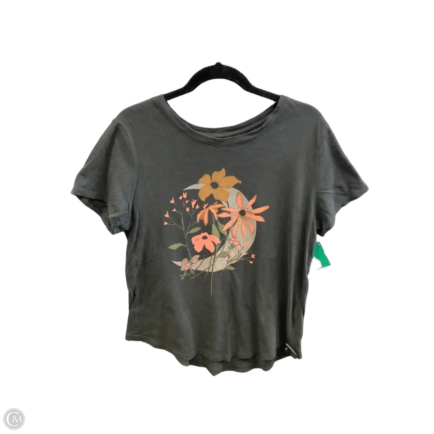 Top Short Sleeve By Old Navy In Grey, Size: L