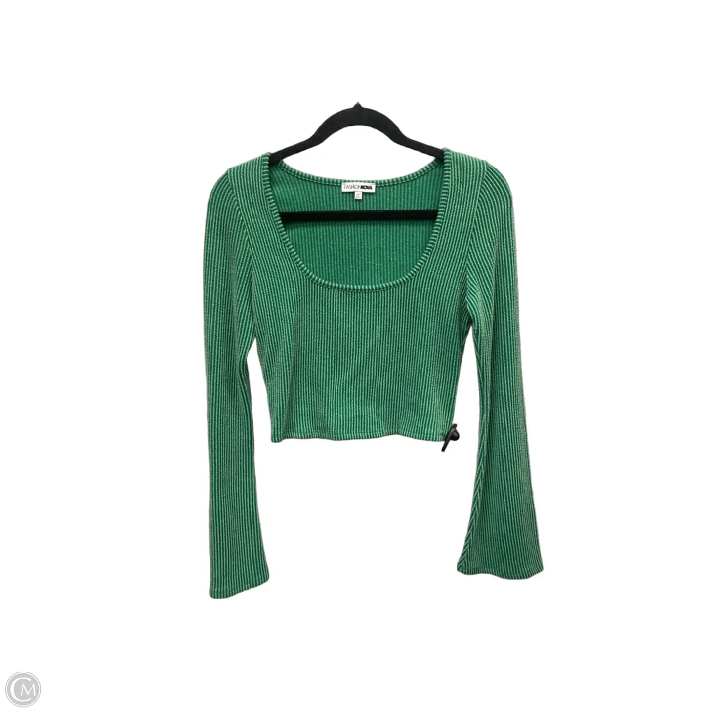 Top 2pc Long Sleeve By Fashion Nova In Green, Size: L