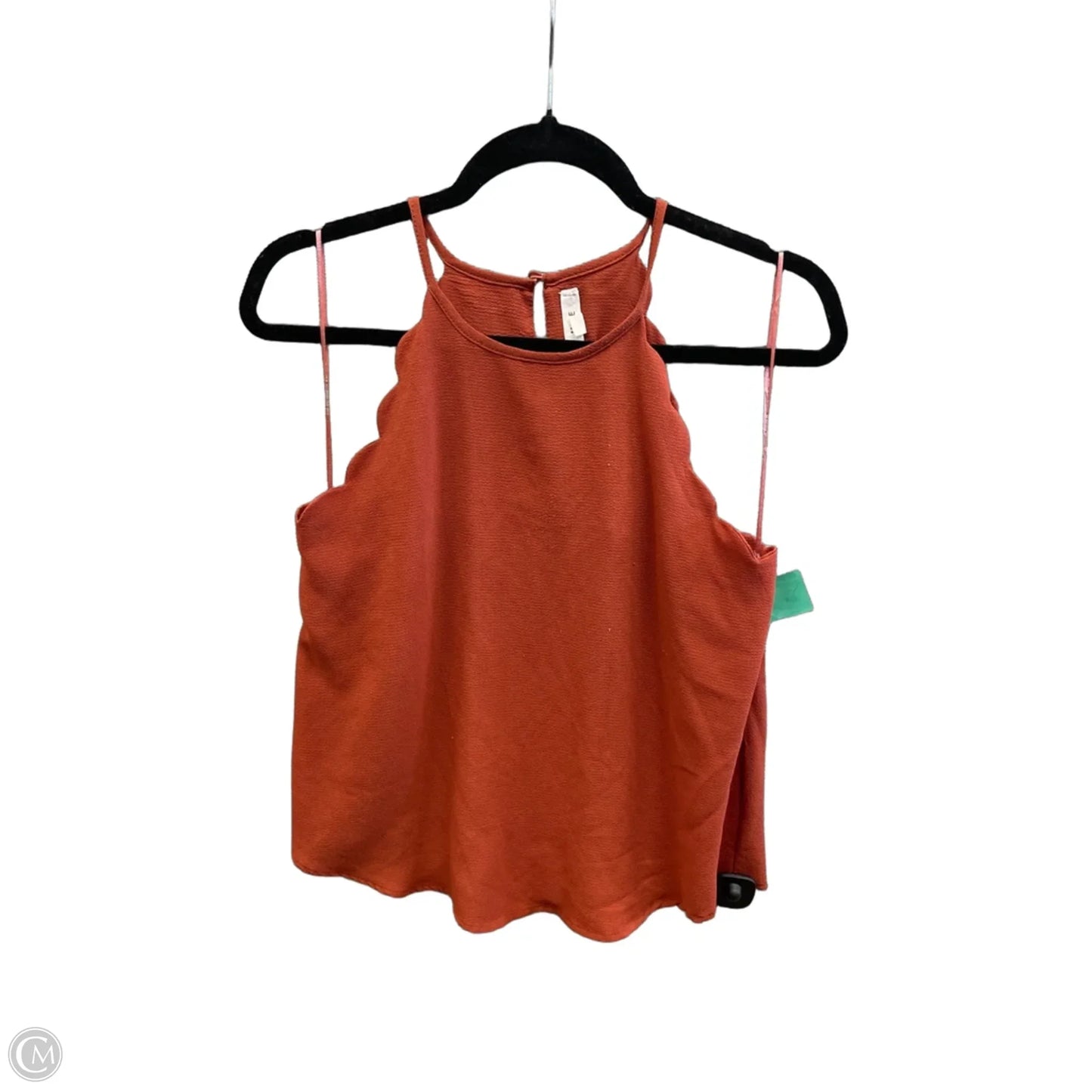 Top Sleeveless By Mine In Orange, Size: M