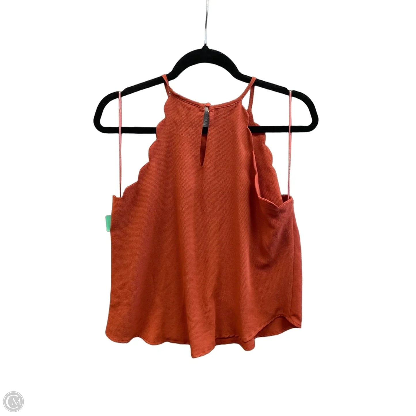 Top Sleeveless By Mine In Orange, Size: M