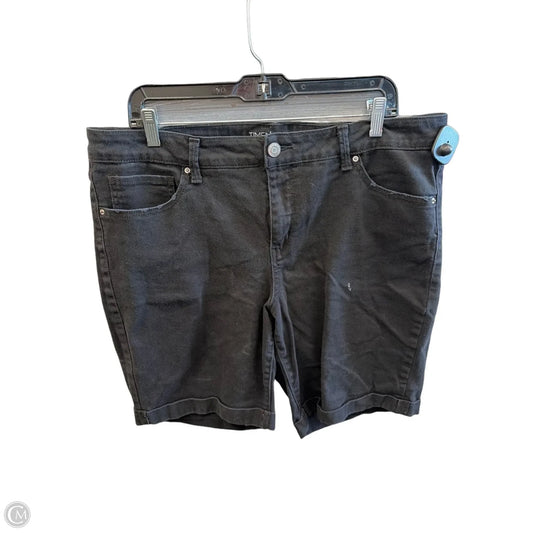 Shorts By Time And Tru In Black Denim, Size: 18