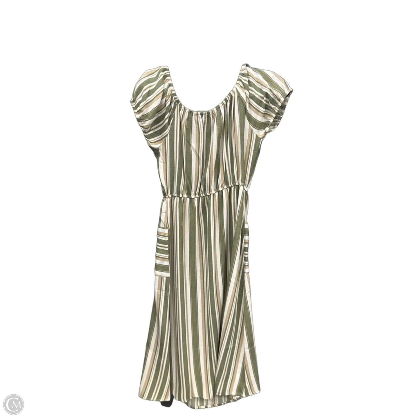 Dress Casual Midi By Naif In Striped Pattern, Size: S