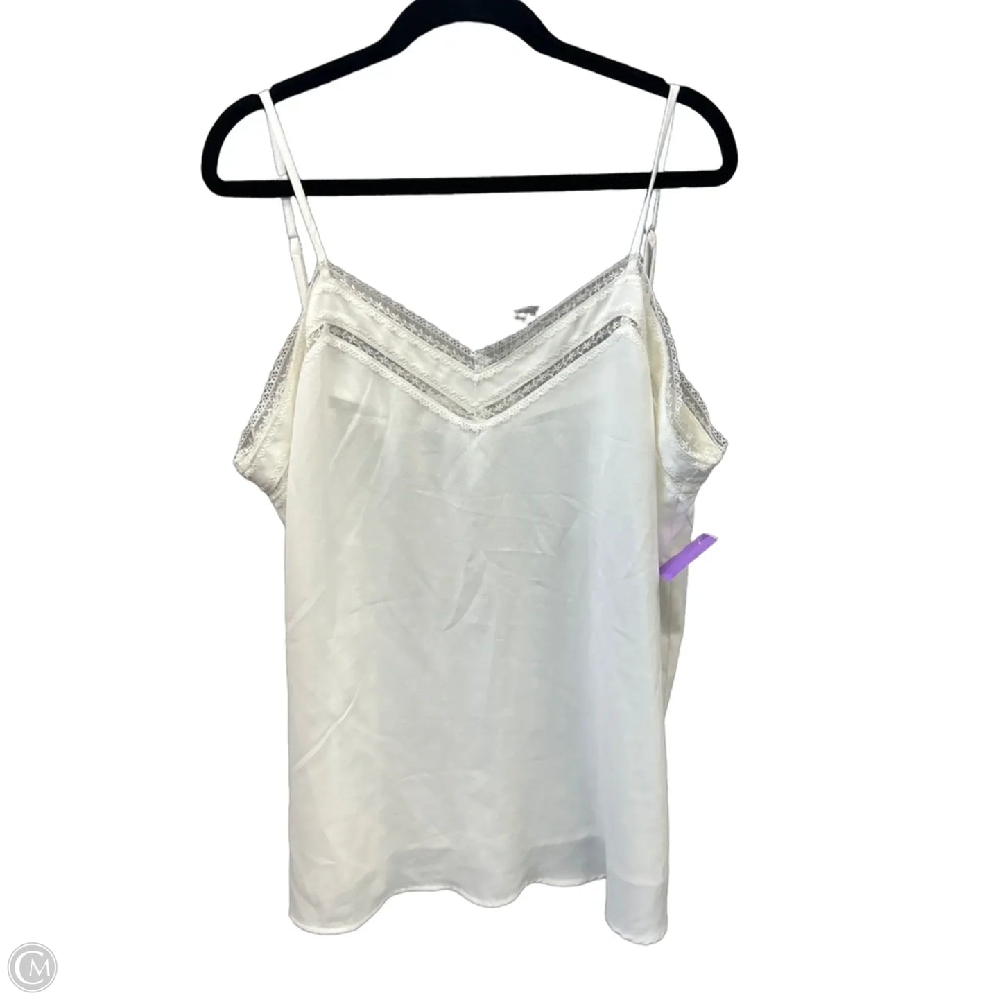 Top Sleeveless By Jodifl In White, Size: 3x
