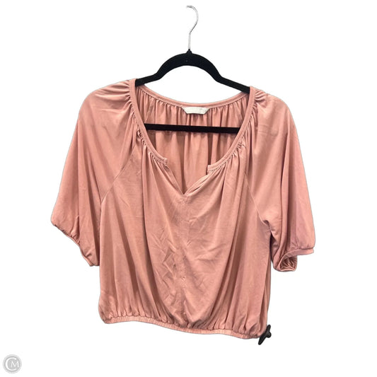 Top Short Sleeve By Lucky Brand In Pink, Size: S