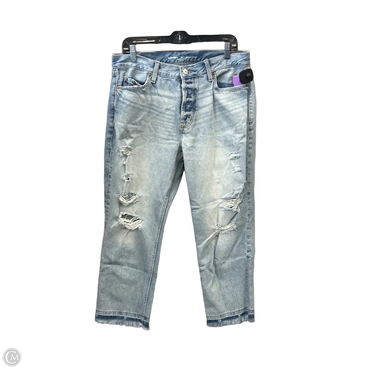 Jeans Straight By Old Navy In Blue Denim, Size: 10