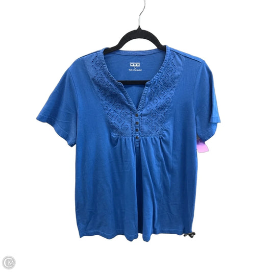Top Short Sleeve By Clothes Mentor In Blue, Size: L
