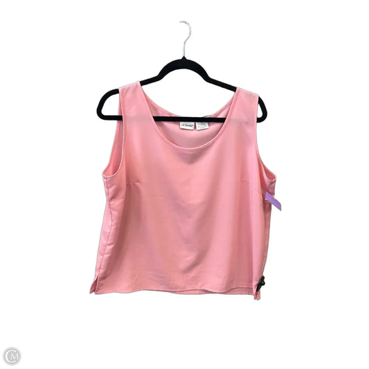 Tank Top By Liz Baker In Pink, Size: Xl