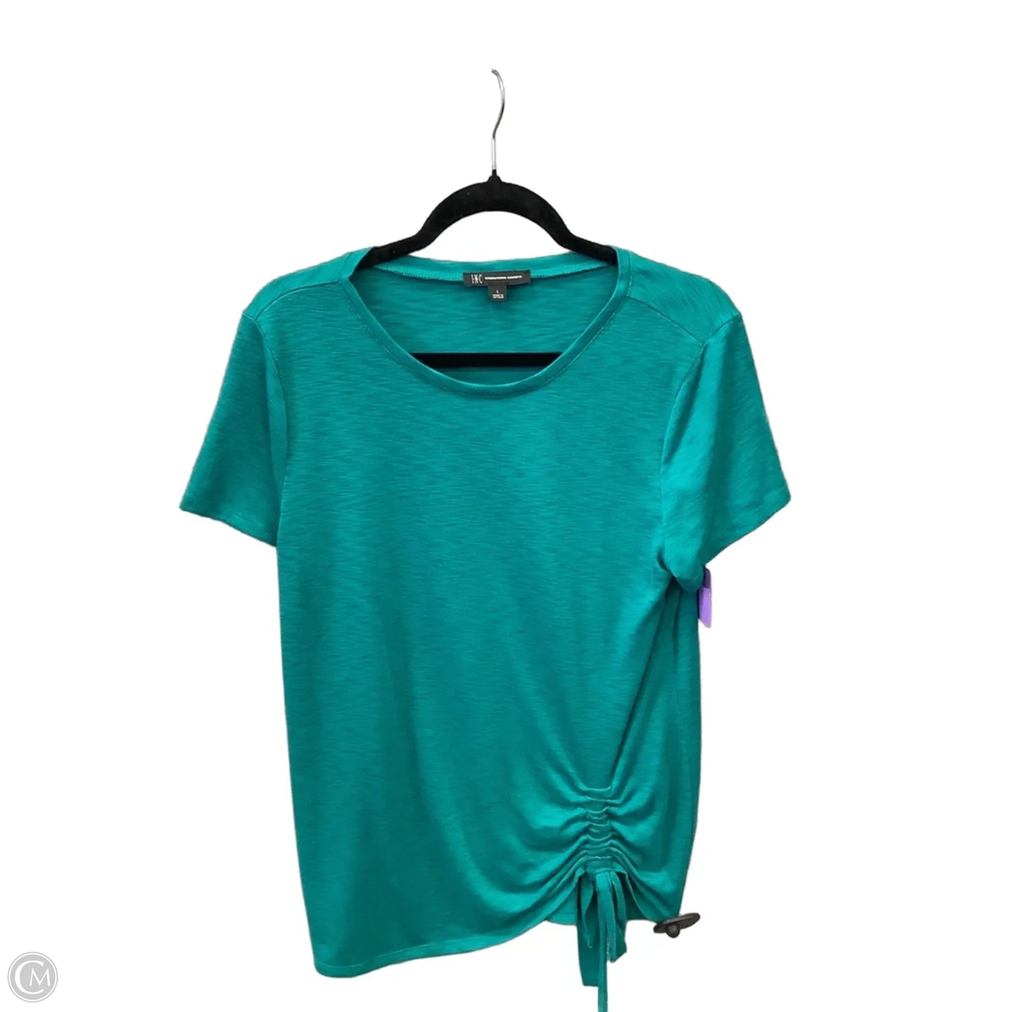 Top Short Sleeve By Inc In Green, Size: L