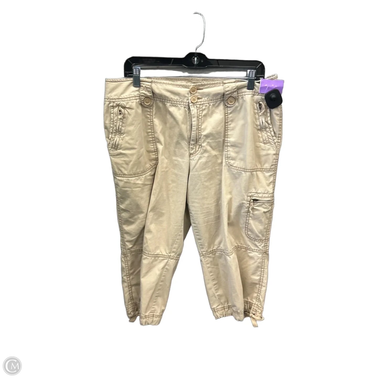 Capris By St Johns Bay In Tan, Size: 16