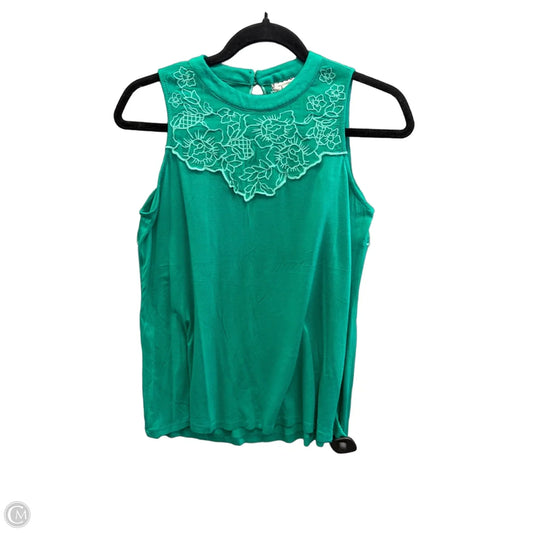 Top Sleeveless By Eyeshadow In Green, Size: M