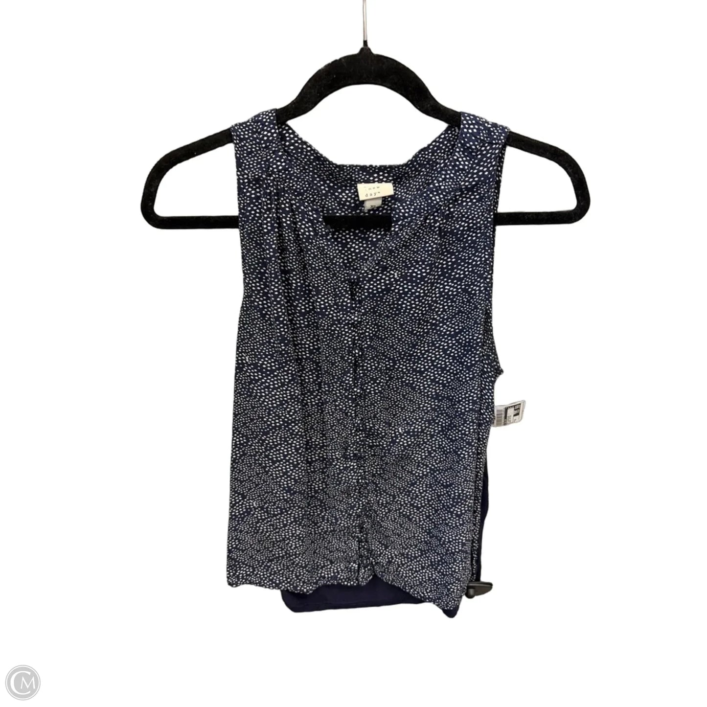 Top Sleeveless By A New Day In Polkadot Pattern, Size: Xs