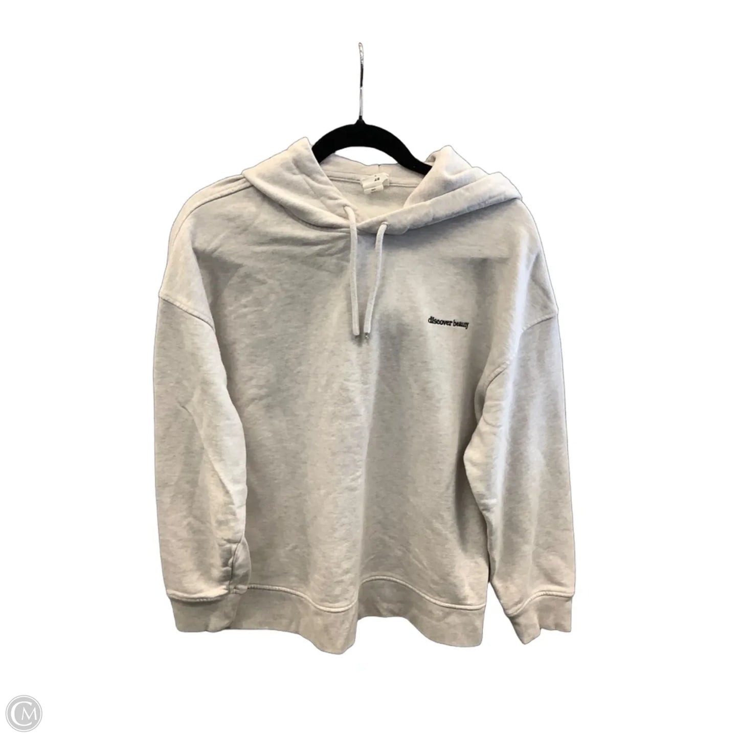 Sweatshirt Hoodie By H&m In Grey, Size: S