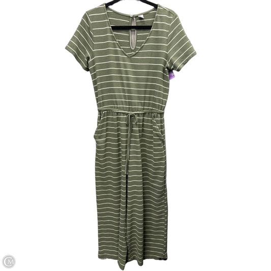 Jumpsuit By Old Navy In Green & White, Size: M