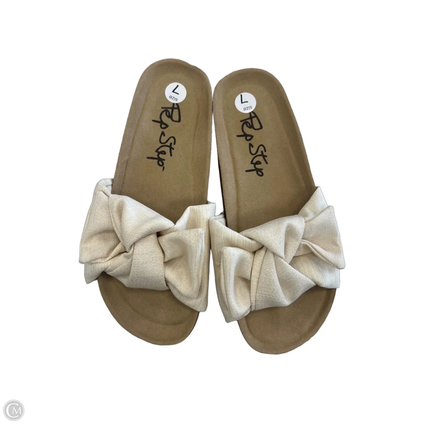 Sandals Flats By Clothes Mentor In Gold, Size: 7