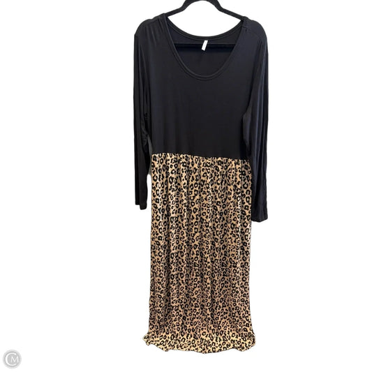 Dress Casual Maxi By Clothes Mentor In Animal Print, Size: 2x