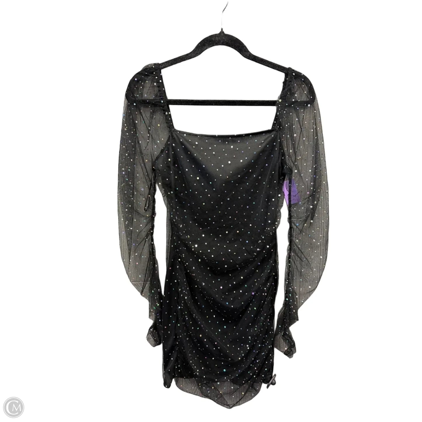 Dress Party Midi By Clothes Mentor In Black, Size: L