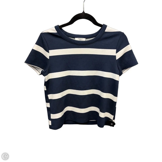 Top Short Sleeve By Cable And Gauge In Striped Pattern, Size: S