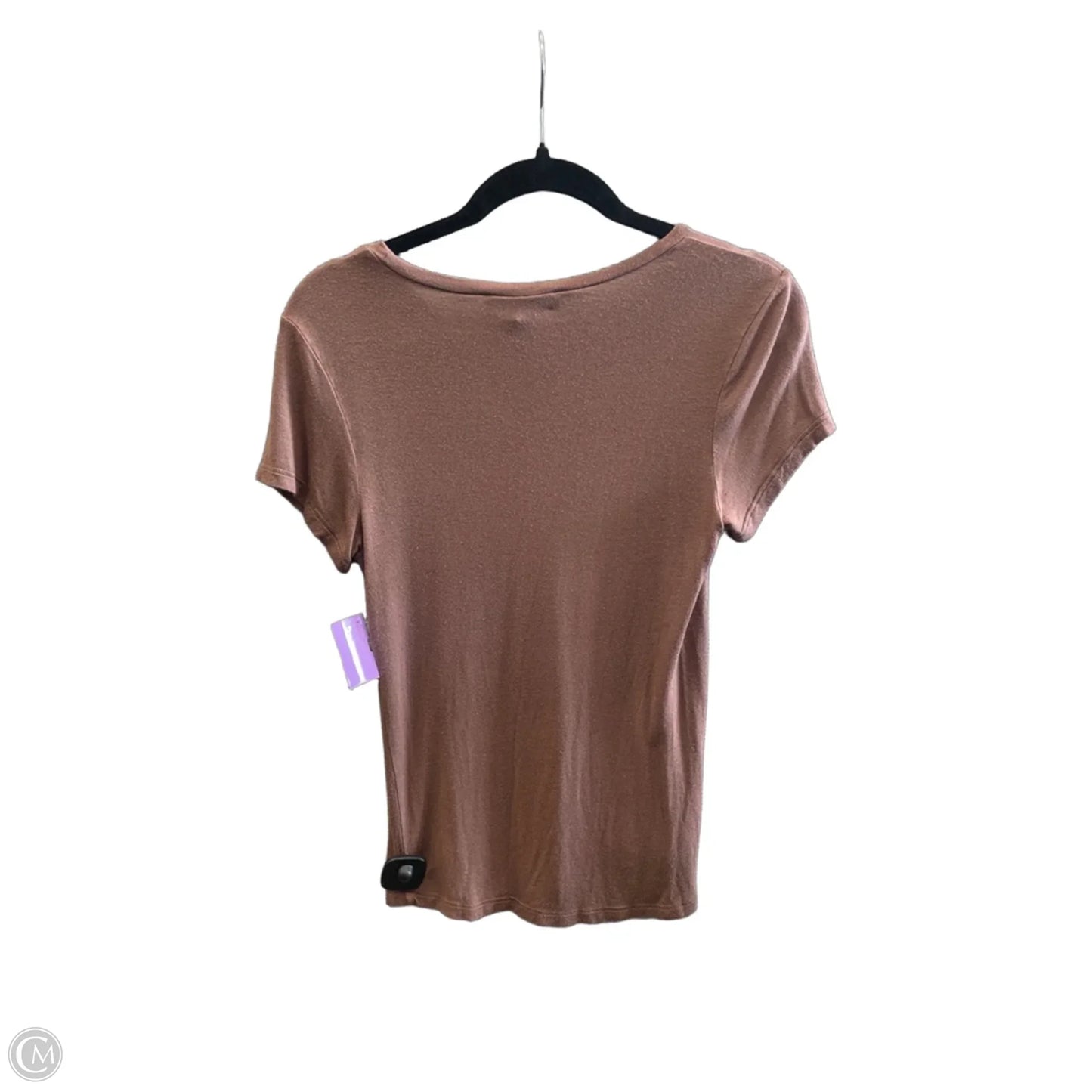 Top Short Sleeve By Clothes Mentor In Brown, Size: M
