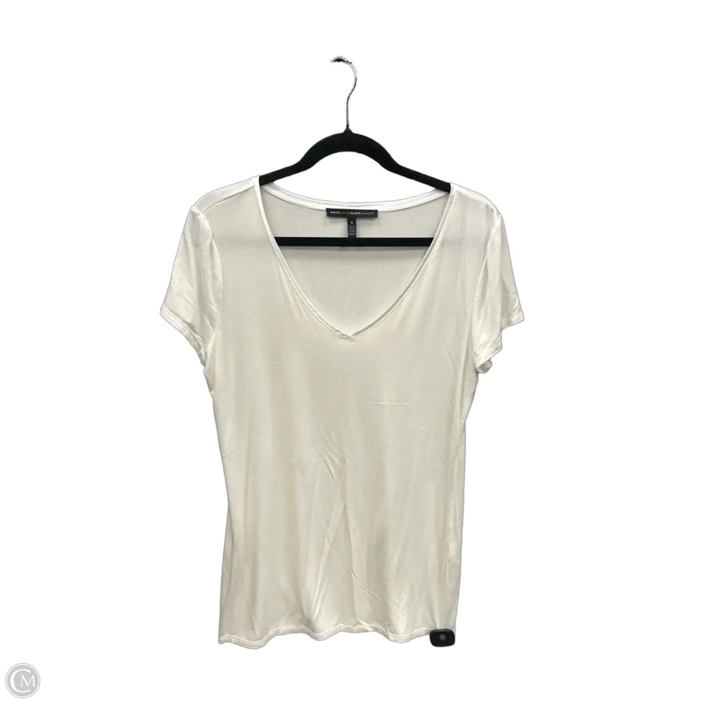 Top Short Sleeve By White House Black Market In White, Size: M