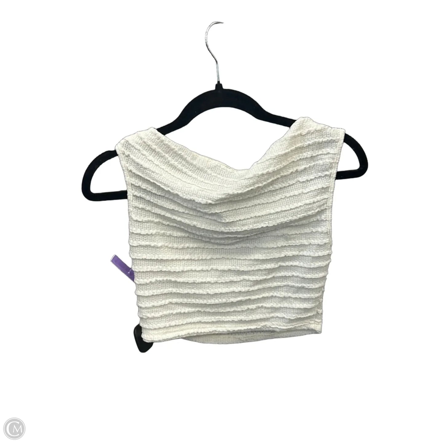 Top Sleeveless By Shein In Cream, Size: M