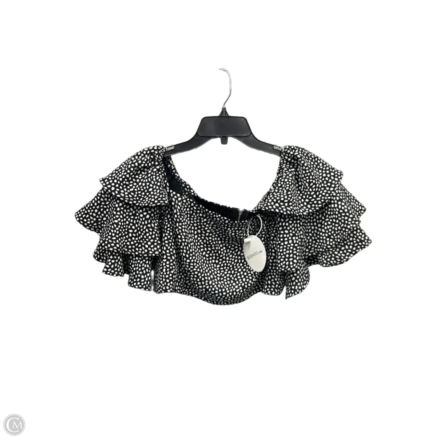 Skirt Set 2pc By Boohoo Boutique In Black & White, Size: M