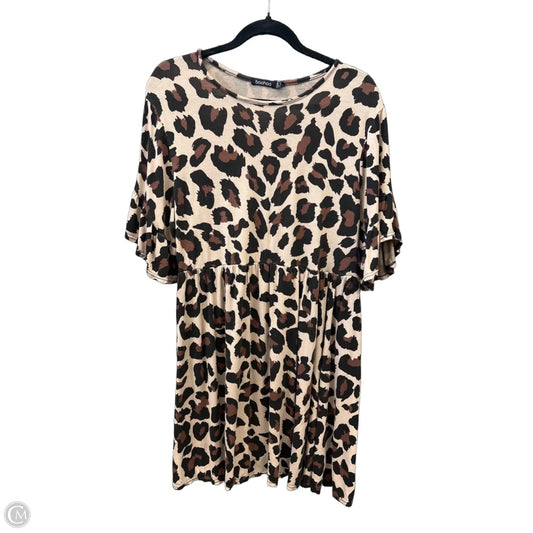 Dress Casual Midi By Boohoo Boutique In Animal Print, Size: M