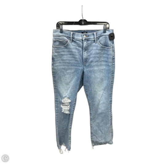 Jeans Skinny By Express In Blue Denim, Size: 14