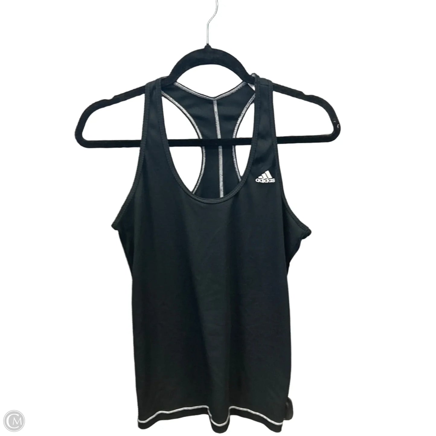 Athletic Tank Top By Adidas In Black, Size: L