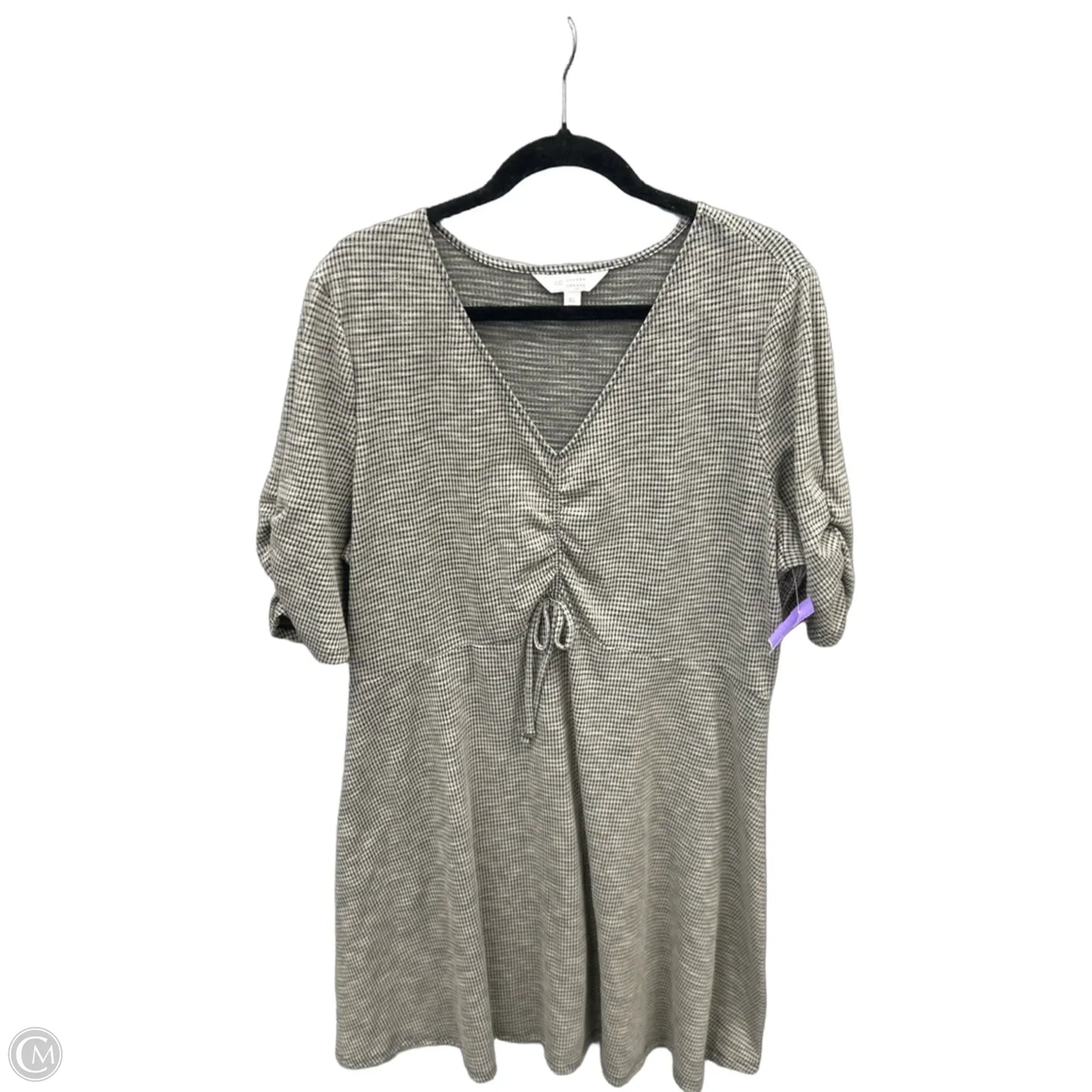 Dress Casual Midi By Lc Lauren Conrad In Plaid Pattern, Size: Xl