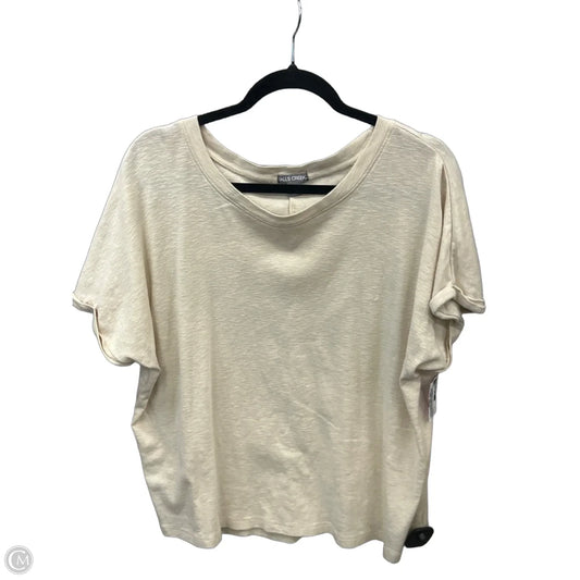 Top Short Sleeve By Falls Creek In Cream, Size: Xl