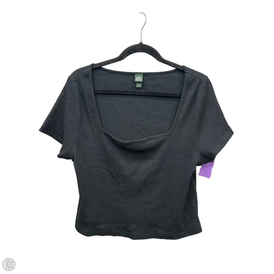Top Short Sleeve By Wild Fable In Black, Size: Xxl