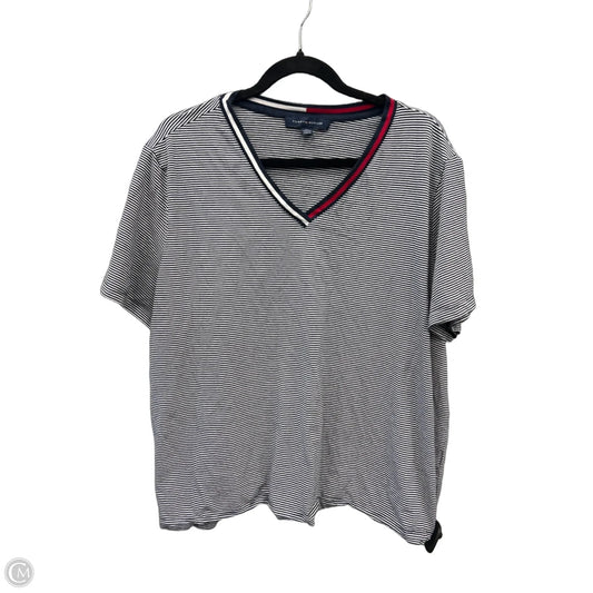 Top Short Sleeve By Tommy Hilfiger In Striped Pattern, Size: 2x