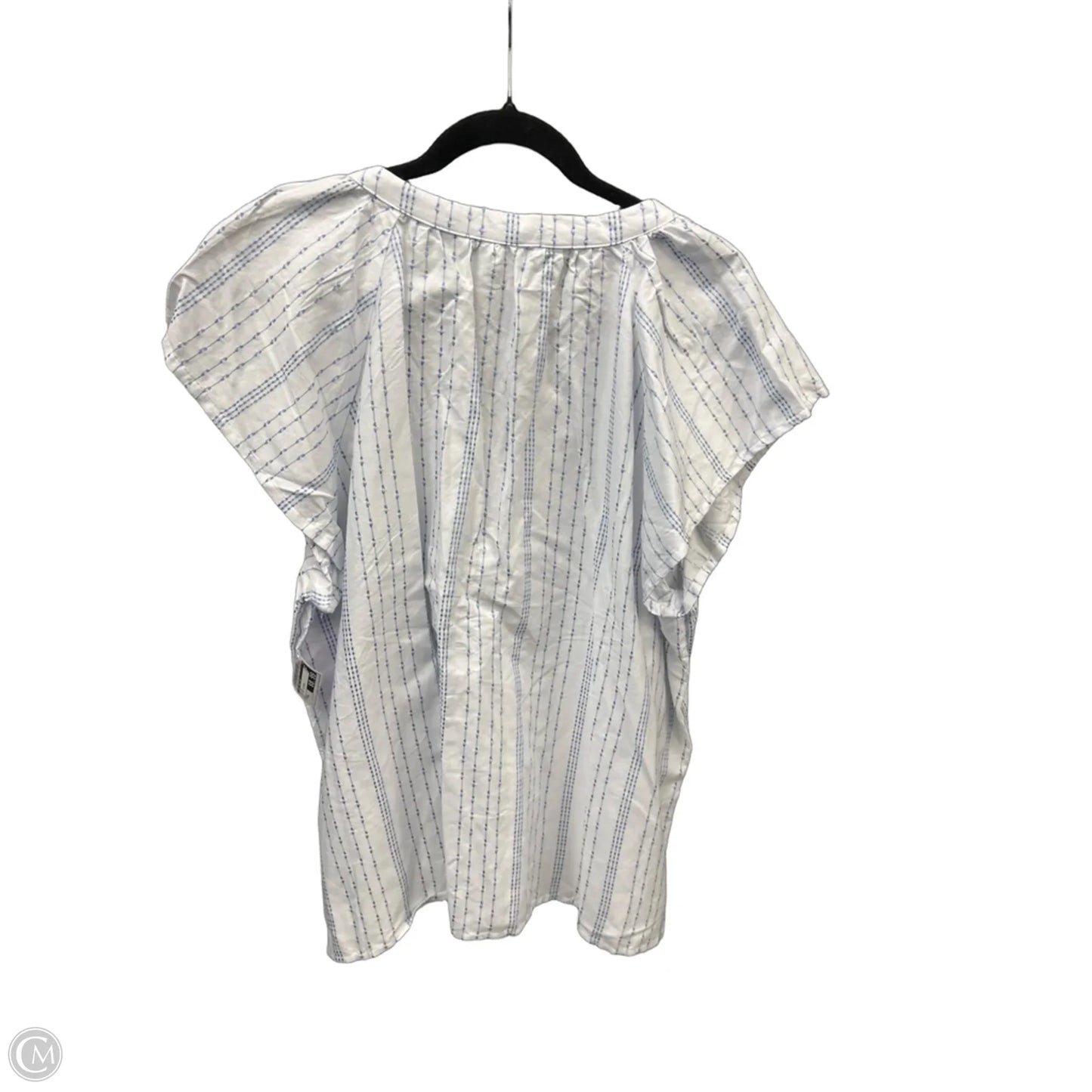 Top Short Sleeve By Time And Tru In Striped Pattern, Size: Xxl