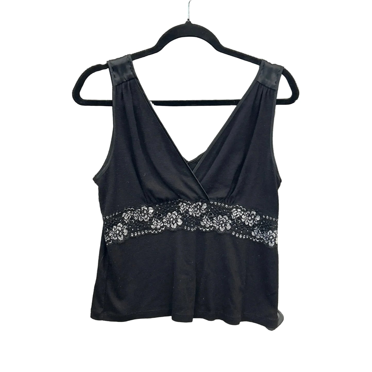 Top Sleeveless By Clothes Mentor In Black, Size: L
