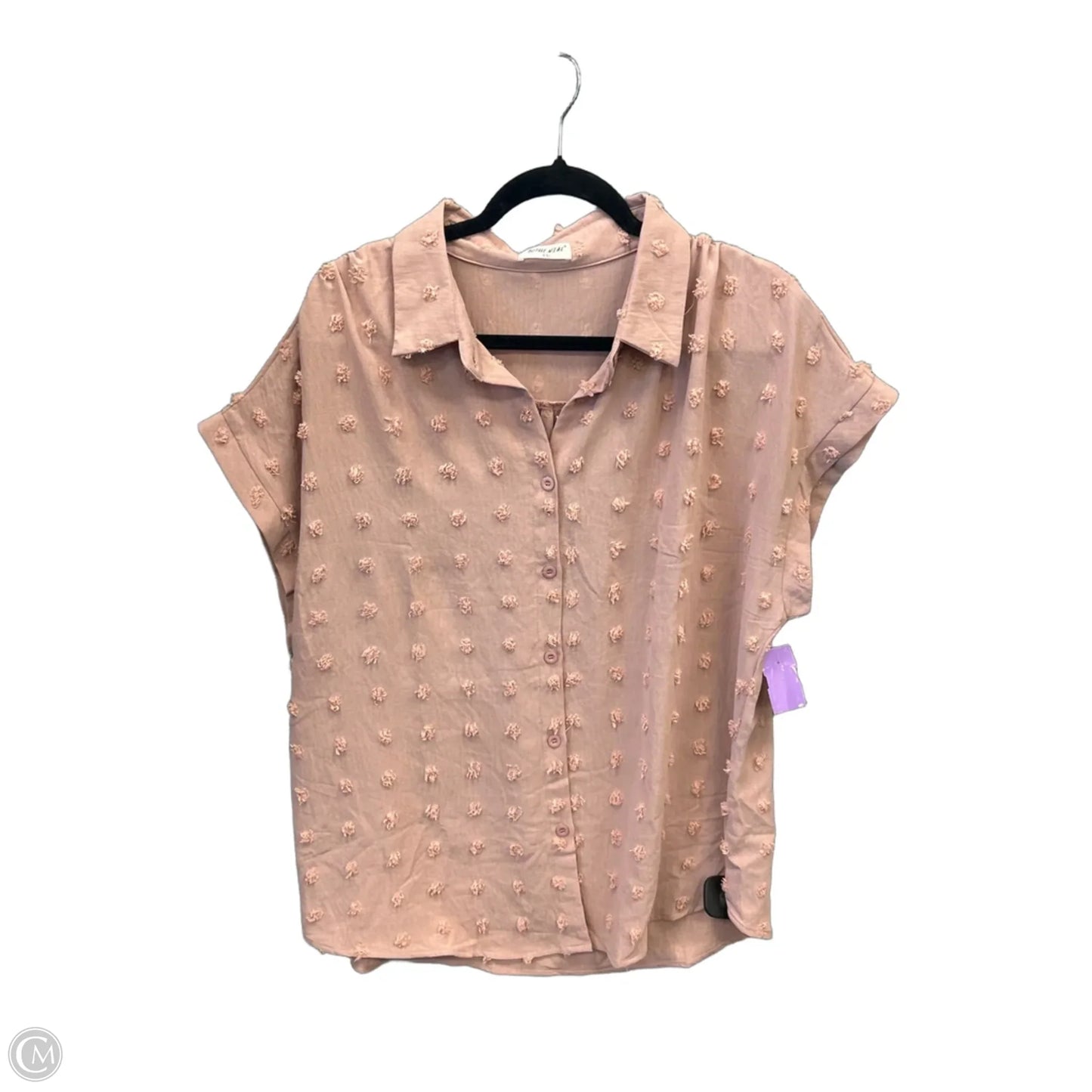 Top Short Sleeve By Clothes Mentor In Pink, Size: Xxl