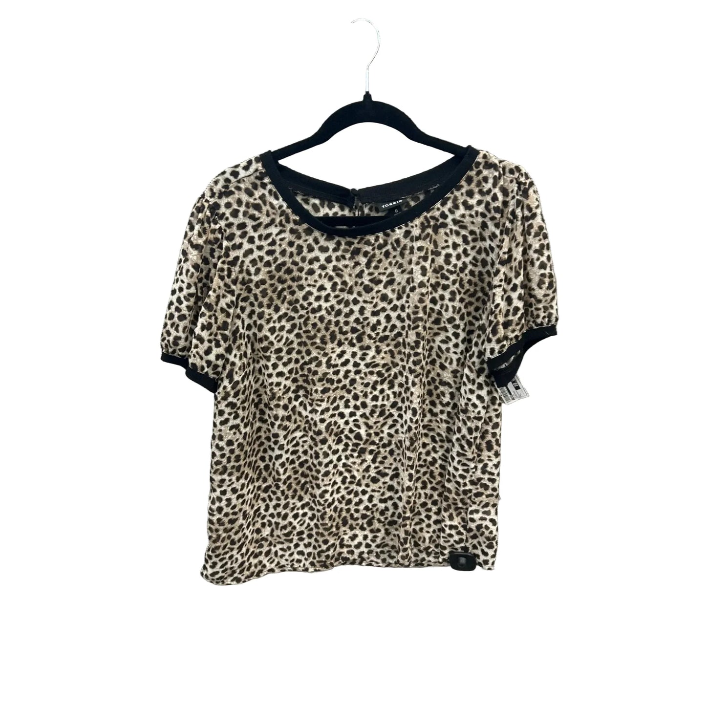 Top Short Sleeve By Torrid In Animal Print, Size: L