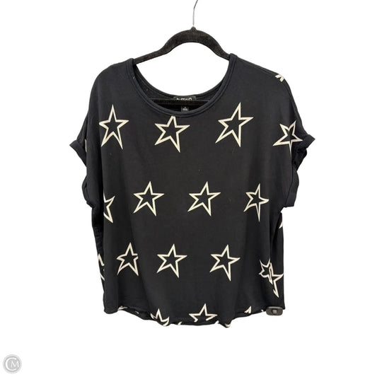 Top Short Sleeve By Buffalo David Bitton In Black & White, Size: M