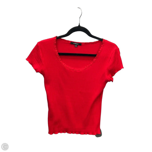Top Short Sleeve By Ambiance Apparel In Red, Size: S