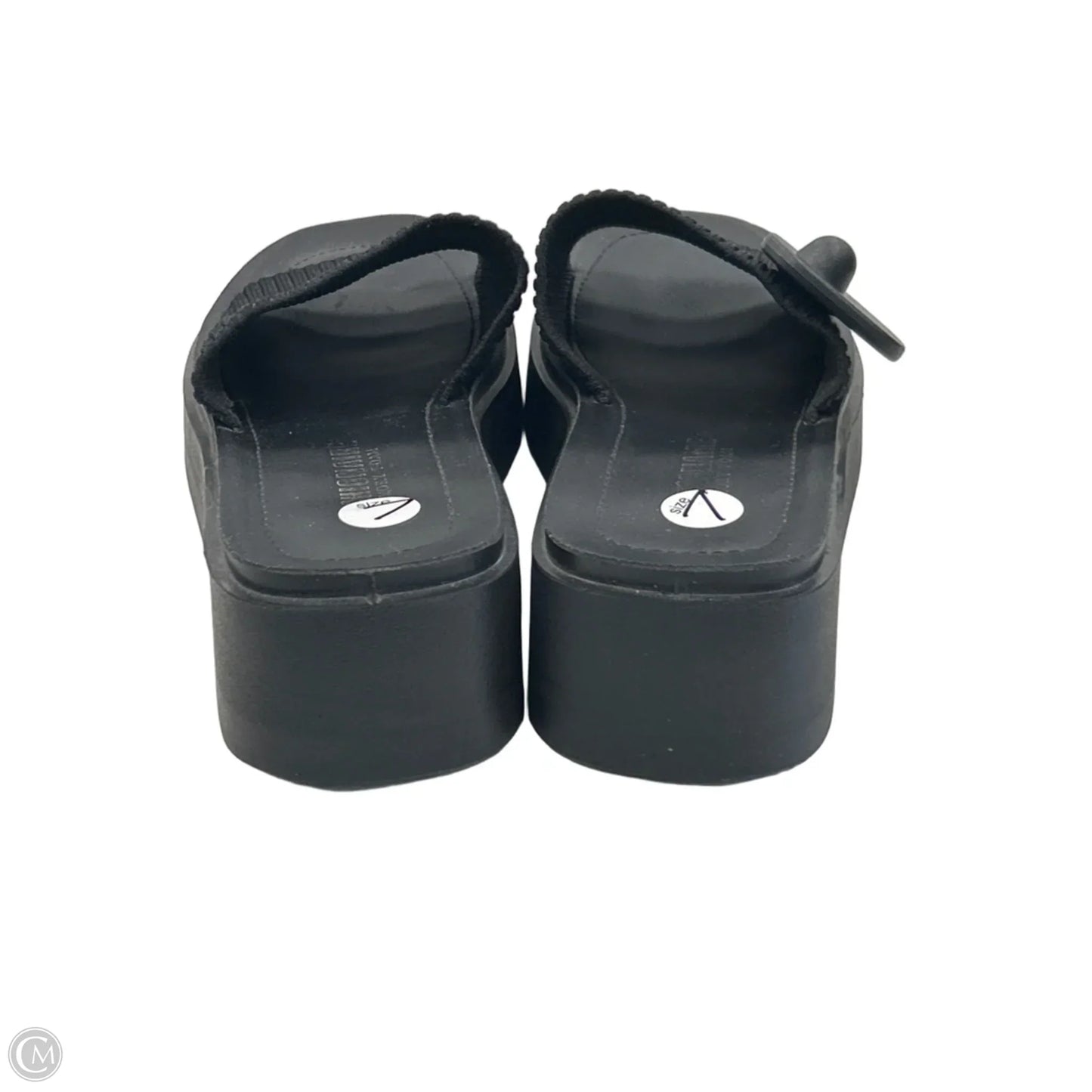 Sandals Flats By Cushionaire In Black, Size: 7