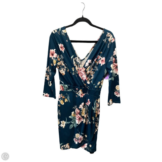 Dress Casual Midi By Iris In Blue, Size: Xl