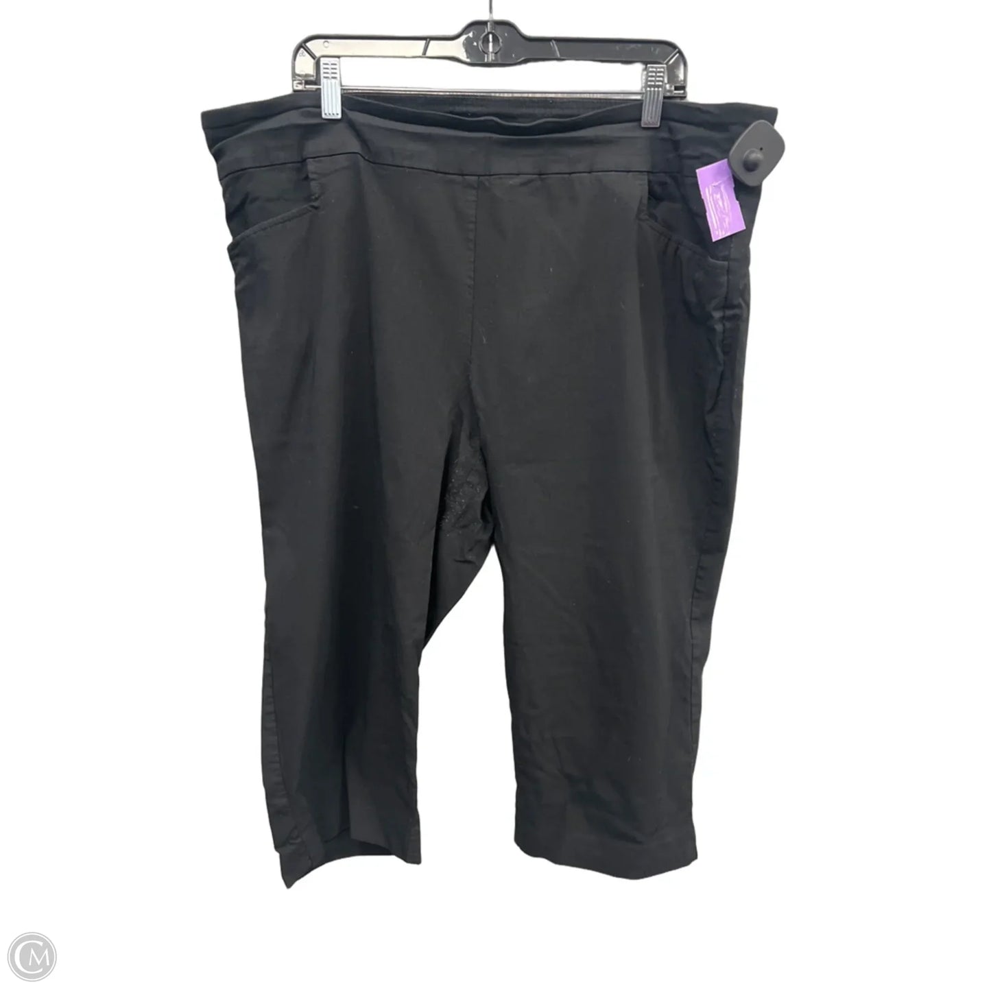 Capris By Terra & Sky In Black, Size: 20