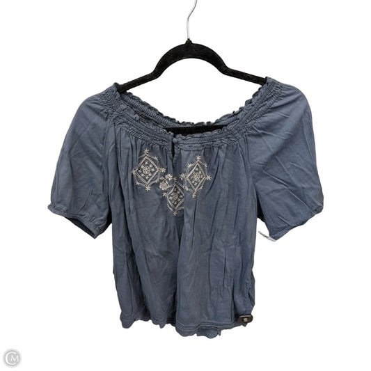 Top Short Sleeve By Sonoma In Blue, Size: L