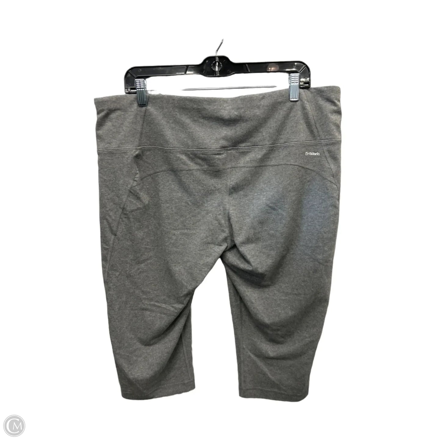 Athletic Capris By Athletic Works In Grey, Size: Xxl