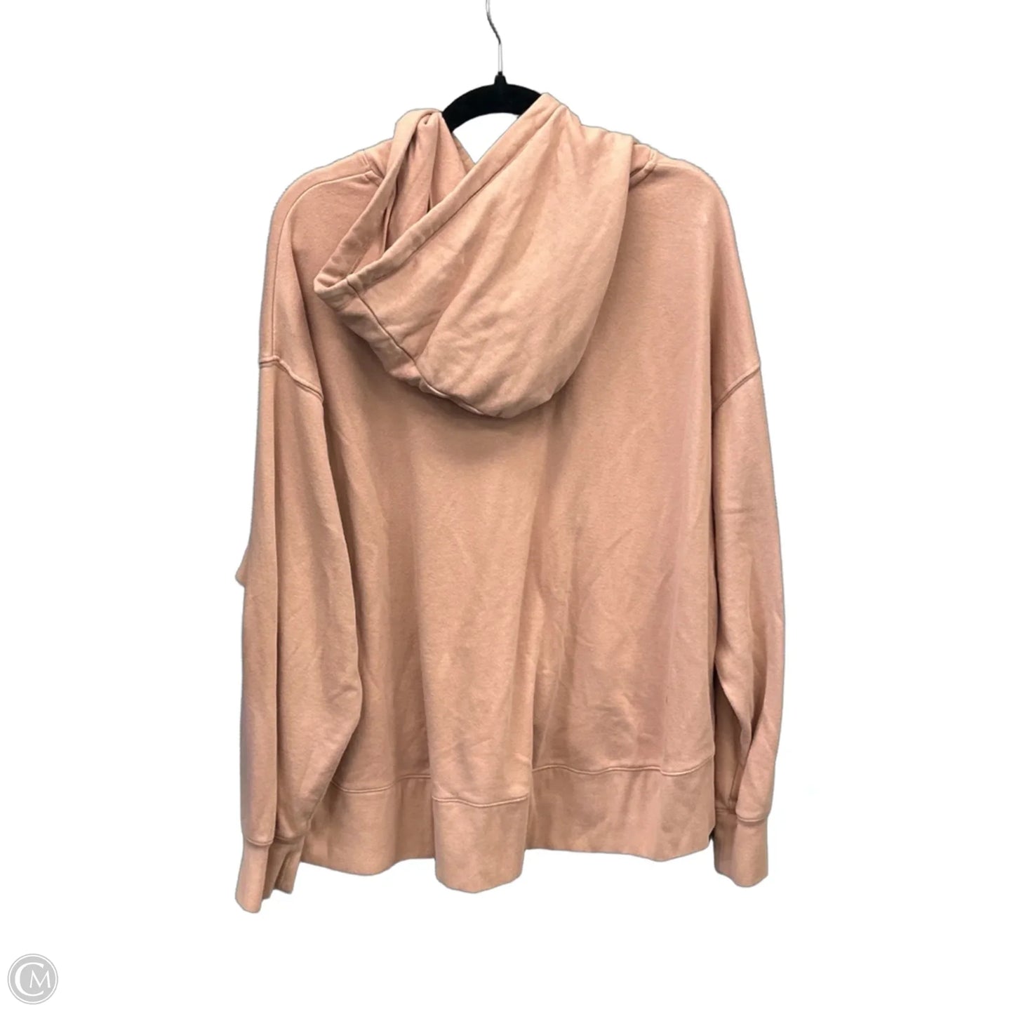 Athletic Top Long Sleeve Hoodie By Nike Apparel In Tan, Size: 2x