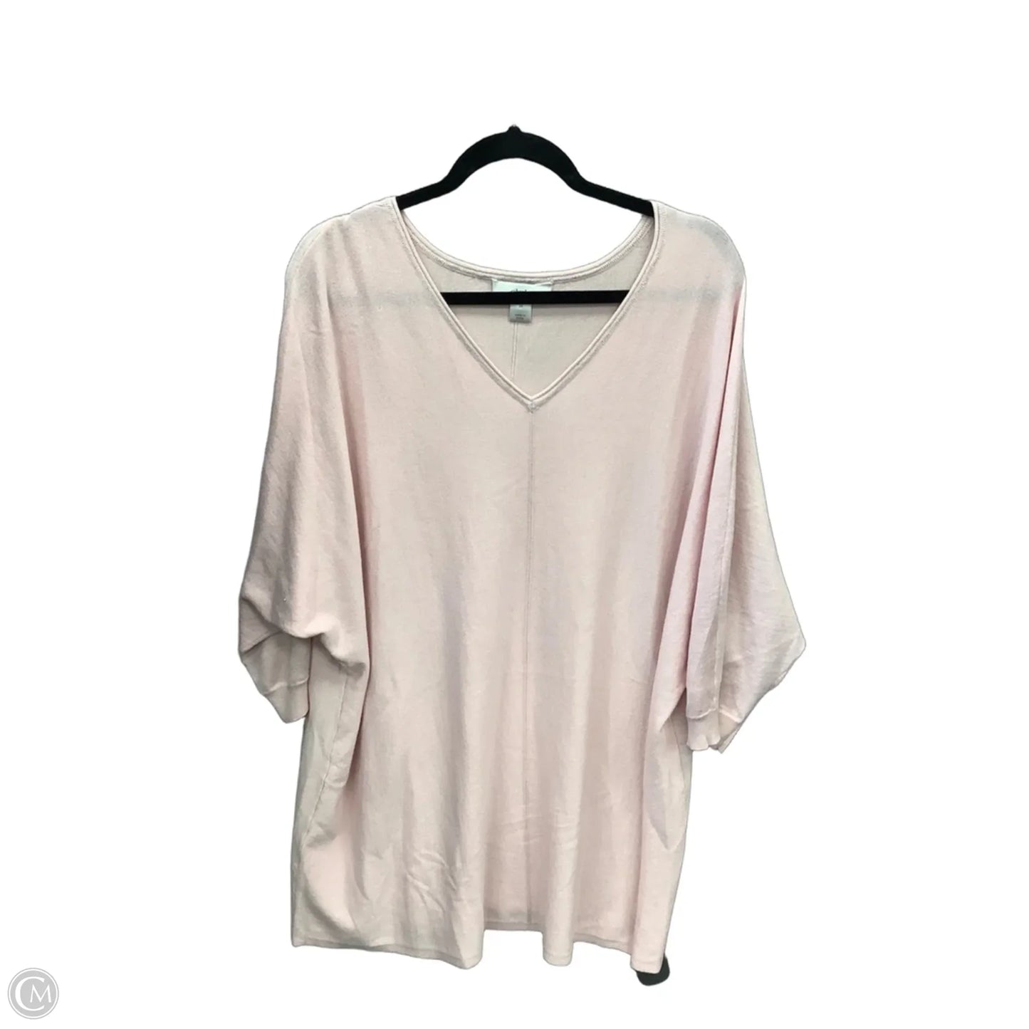 Tunic Long Sleeve By Cj Banks In Pink, Size: 3x