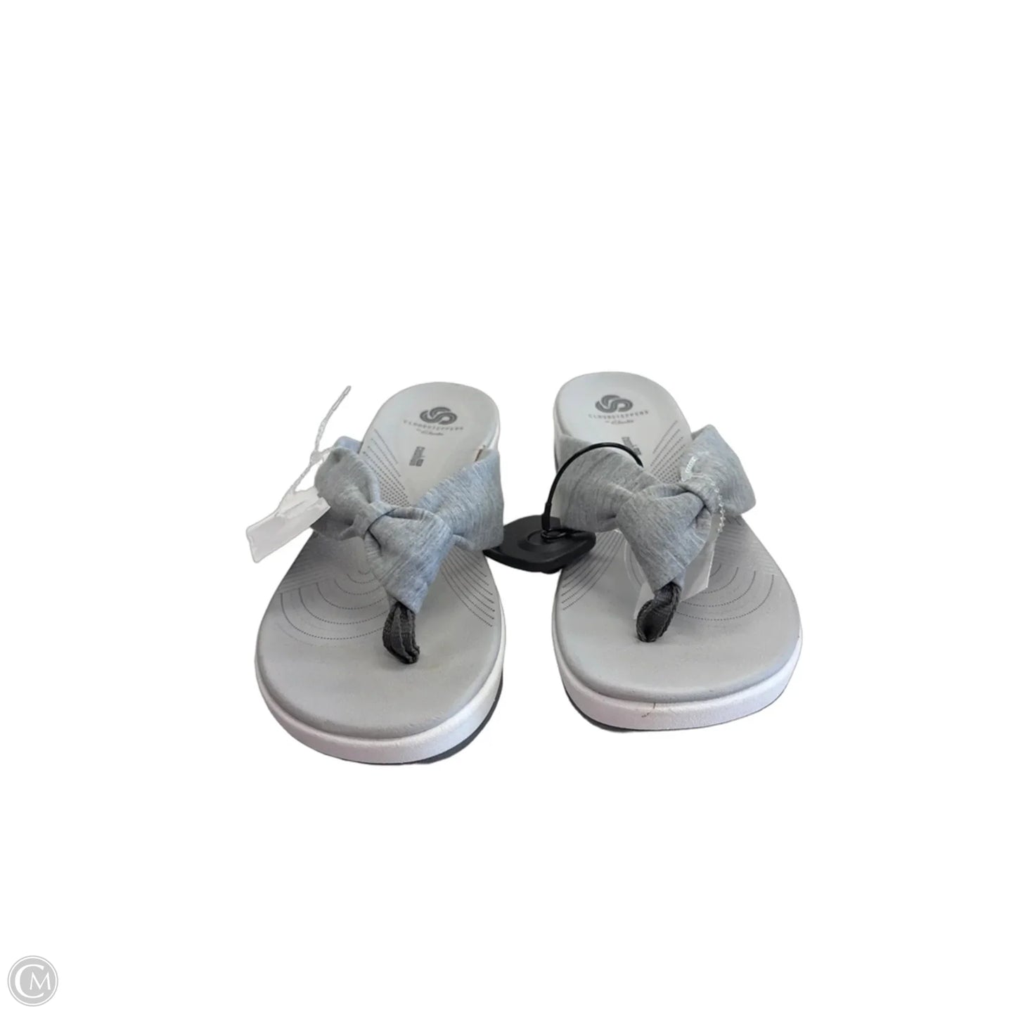 Sandals Flats By Clarks In Grey, Size: 8
