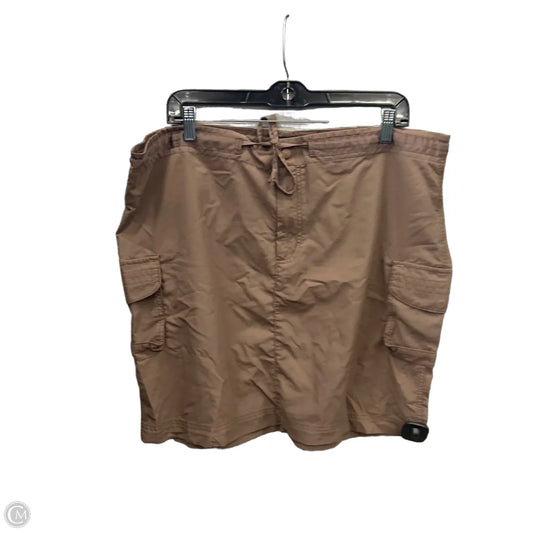 Skirt Midi By Columbia In Brown, Size: 14